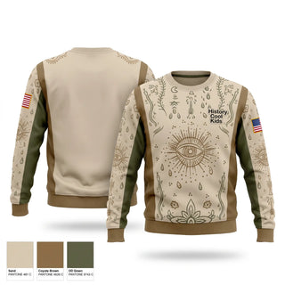 Crew Neck Sweatshirt, Rangers, Army, Teamtime, Team time, sublimation, custom sports apparel, team uniforms, spirit wear, spiritwear, sports uniforms, custom shirts, team store, custom team store, fundraiser sports, apparel fundraiser