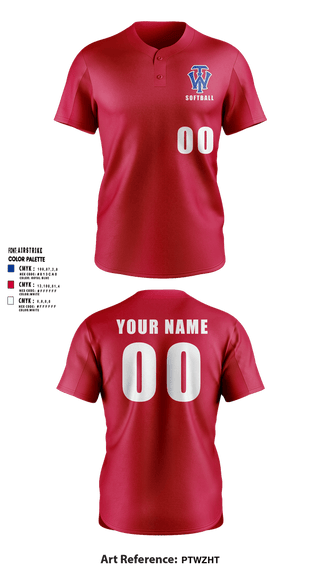 Two Button Softball Jersey, W.I.T., Softball, Teamtime, Team time, sublimation, custom sports apparel, team uniforms, spirit wear, spiritwear, sports uniforms, custom shirts, team store, custom team store, fundraiser sports, apparel fundraiser