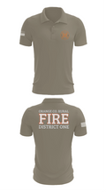 Orange County Rural District 1 Fire Department 66539276 Short Sleeve Performance Polo - 67