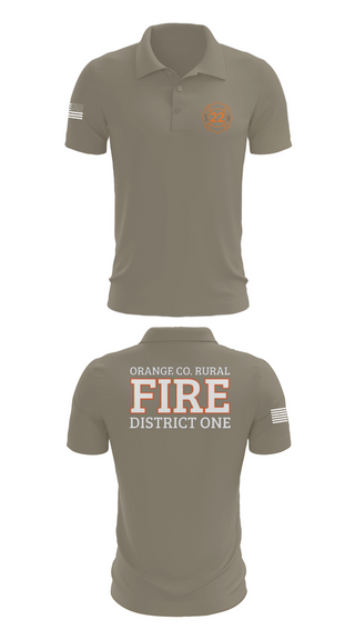 Short Sleeve Performance Polo, Orange County Rural District 1 Fire Department, , Teamtime, Team time, sublimation, custom sports apparel, team uniforms, spirit wear, spiritwear, sports uniforms, custom shirts, team store, custom team store, fundraiser sports, apparel fundraiser