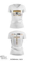Woodbine High School Cross Country Women's Short Sleeve V-neck Shirt - 11
