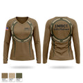 1MBCT UAS Platoon Women's Long Sleeve V-neck Shirt - 1