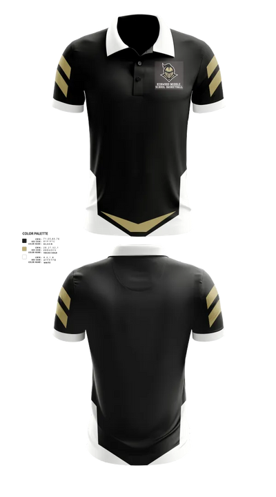 Kenwood Middle School Basketball 2697530 Short Sleeve Performance Polo - 21