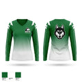 North Huskies Women's Long Sleeve V-neck Shirt - 1