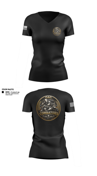 Womens Short Sleeve Vneck Shirt, OAG-DT, Police, Teamtime, Team time, sublimation, custom sports apparel, team uniforms, spirit wear, spiritwear, sports uniforms, custom shirts, team store, custom team store, fundraiser sports, apparel fundraiser