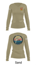 A BTRY, 1-37FAR 4037747 Women's Long Sleeve V-neck Shirt - 97