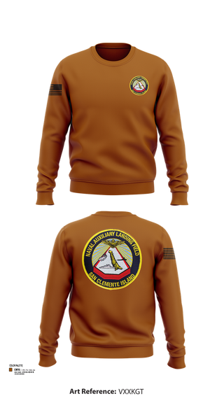 Crew Neck Sweatshirt, NAVAL AUXILIARY LANDING FIELD SAN CLEMENTE ISLAND, Navy, Teamtime, Team time, sublimation, custom sports apparel, team uniforms, spirit wear, spiritwear, sports uniforms, custom shirts, team store, custom team store, fundraiser sports, apparel fundraiser