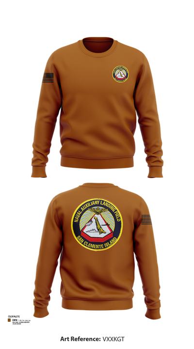 NAVAL AUXILIARY LANDING FIELD SAN CLEMENTE ISLAND 84948296 Crew Neck Sweatshirt - 102