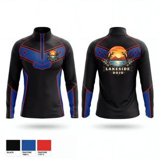 Quarter Zip Jacket, Lakeside Dojo, , Teamtime, Team time, sublimation, custom sports apparel, team uniforms, spirit wear, spiritwear, sports uniforms, custom shirts, team store, custom team store, fundraiser sports, apparel fundraiser