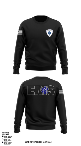 Crew Neck Sweatshirt, PAAS, EMS/EMT, Teamtime, Team time, sublimation, custom sports apparel, team uniforms, spirit wear, spiritwear, sports uniforms, custom shirts, team store, custom team store, fundraiser sports, apparel fundraiser