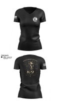 Williamson County K-9 Unit 61975120 Women's Short Sleeve V-neck Shirt - 11