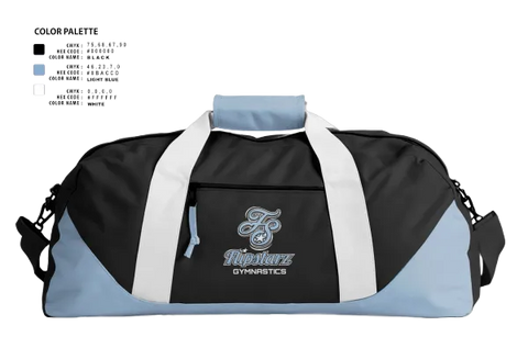 Duffle Bag, Flipstarz, Spirit Store, Teamtime, Team time, sublimation, custom sports apparel, team uniforms, spirit wear, spiritwear, sports uniforms, custom shirts, team store, custom team store, fundraiser sports, apparel fundraiser