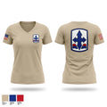 1/487th FA BN 47256673 Women's Short Sleeve V-neck Shirt - 1