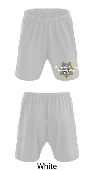 Athletic Shorts With Pockets, Computer Crimes Investigation Unit, Police, Teamtime, Team time, sublimation, custom sports apparel, team uniforms, spirit wear, spiritwear, sports uniforms, custom shirts, team store, custom team store, fundraiser sports, apparel fundraiser
