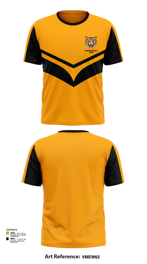 Short Sleeve Performance Shirt, Muskegon Heights Cheer, Cheer, Teamtime, Team time, sublimation, custom sports apparel, team uniforms, spirit wear, spiritwear, sports uniforms, custom shirts, team store, custom team store, fundraiser sports, apparel fundraiser