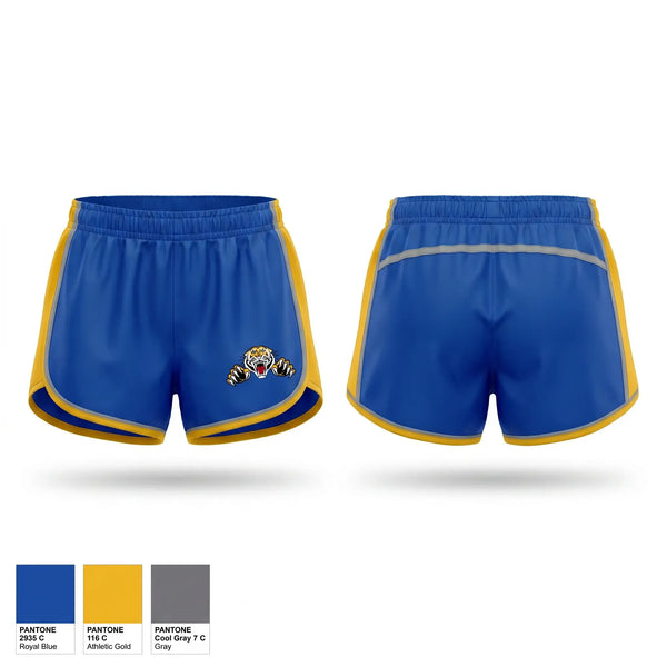 Womens Shorts, Stringtown Tigers, Women's Basketball, Teamtime, Team time, sublimation, custom sports apparel, team uniforms, spirit wear, spiritwear, sports uniforms, custom shirts, team store, custom team store, fundraiser sports, apparel fundraiser