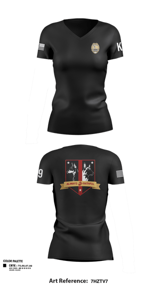 Womens Short Sleeve Vneck Shirt, Camp Pendleton K9, Police, Teamtime, Team time, sublimation, custom sports apparel, team uniforms, spirit wear, spiritwear, sports uniforms, custom shirts, team store, custom team store, fundraiser sports, apparel fundraiser
