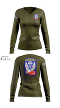 1st Battalion 503rd Infantry Regiment 53542236 Women's Long Sleeve V-neck Shirt - 22