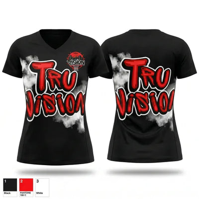 Tru vison 94111331 Women's Short Sleeve V-neck Shirt - 1