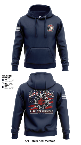 Hoodie, East Side Fire Department (Belleville), Fire Department, Teamtime, Team time, sublimation, custom sports apparel, team uniforms, spirit wear, spiritwear, sports uniforms, custom shirts, team store, custom team store, fundraiser sports, apparel fundraiser