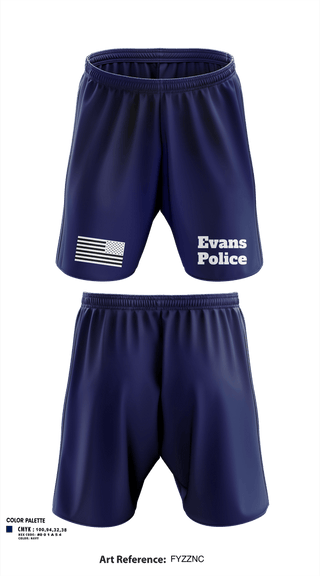 Athletic Shorts With Pockets, Town of Evans Police, Police, Teamtime, Team time, sublimation, custom sports apparel, team uniforms, spirit wear, spiritwear, sports uniforms, custom shirts, team store, custom team store, fundraiser sports, apparel fundraiser