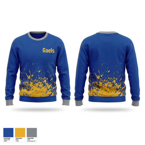 Crew Neck Sweatshirt, Gaels, Men's Soccer, Teamtime, Team time, sublimation, custom sports apparel, team uniforms, spirit wear, spiritwear, sports uniforms, custom shirts, team store, custom team store, fundraiser sports, apparel fundraiser