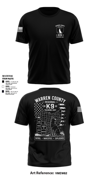 Short Sleeve Performance Shirt, Warren County Sheriff’s Office K-9, Police, Teamtime, Team time, sublimation, custom sports apparel, team uniforms, spirit wear, spiritwear, sports uniforms, custom shirts, team store, custom team store, fundraiser sports, apparel fundraiser