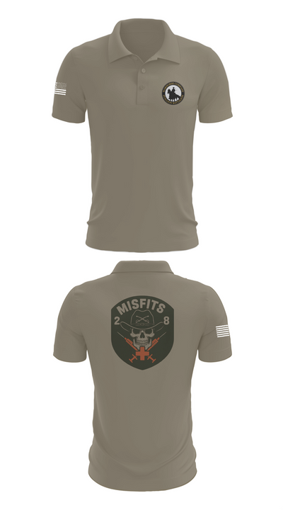 2-8 Cav, HHC, Medic Platoon 50281984 Short Sleeve Performance Polo - 67