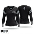 Detroit High Riders 74137297 Women's Long Sleeve V-neck Shirt - 1