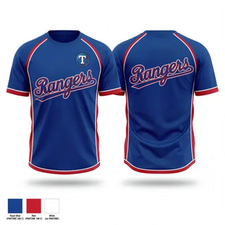Old School Cotton Feel Shirt, Rangers, Baseball, Teamtime, Team time, sublimation, custom sports apparel, team uniforms, spirit wear, spiritwear, sports uniforms, custom shirts, team store, custom team store, fundraiser sports, apparel fundraiser