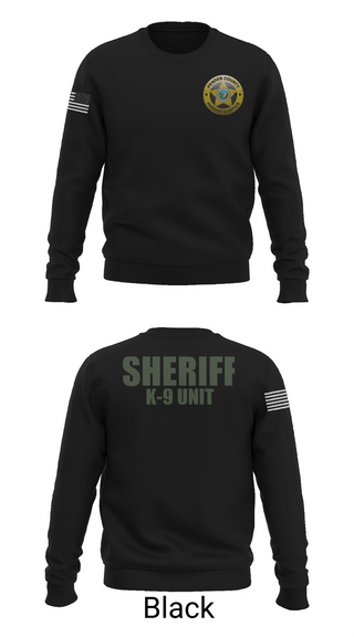 Crew Neck Sweatshirt, Pender County Sheriff’s Office K9, Police, Teamtime, Team time, sublimation, custom sports apparel, team uniforms, spirit wear, spiritwear, sports uniforms, custom shirts, team store, custom team store, fundraiser sports, apparel fundraiser