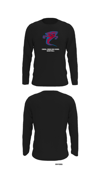 Long Sleeve Performance Shirt, Eureka Junior High School Basketball, Men's Basketball, Teamtime, Team time, sublimation, custom sports apparel, team uniforms, spirit wear, spiritwear, sports uniforms, custom shirts, team store, custom team store, fundraiser sports, apparel fundraiser