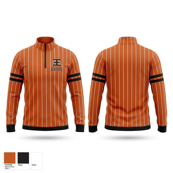 Quarter Zip Jacket, Elite Expos, Baseball, Teamtime, Team time, sublimation, custom sports apparel, team uniforms, spirit wear, spiritwear, sports uniforms, custom shirts, team store, custom team store, fundraiser sports, apparel fundraiser