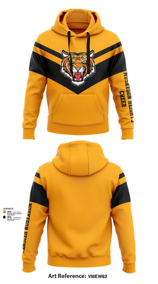 Hoodie, Muskegon Heights Cheer, Cheer, Teamtime, Team time, sublimation, custom sports apparel, team uniforms, spirit wear, spiritwear, sports uniforms, custom shirts, team store, custom team store, fundraiser sports, apparel fundraiser
