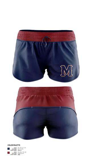 Womens Shorts, Madison Academic High School Softball, Softball, Teamtime, Team time, sublimation, custom sports apparel, team uniforms, spirit wear, spiritwear, sports uniforms, custom shirts, team store, custom team store, fundraiser sports, apparel fundraiser