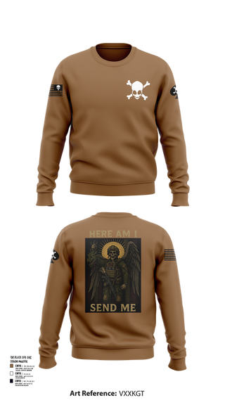 Crew Neck Sweatshirt, Charlie Co., , Teamtime, Team time, sublimation, custom sports apparel, team uniforms, spirit wear, spiritwear, sports uniforms, custom shirts, team store, custom team store, fundraiser sports, apparel fundraiser