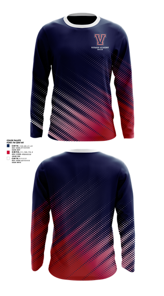 Long Sleeve Performance Shirt, Voyager Academy Men's Soccer, Men's Soccer, Teamtime, Team time, sublimation, custom sports apparel, team uniforms, spirit wear, spiritwear, sports uniforms, custom shirts, team store, custom team store, fundraiser sports, apparel fundraiser