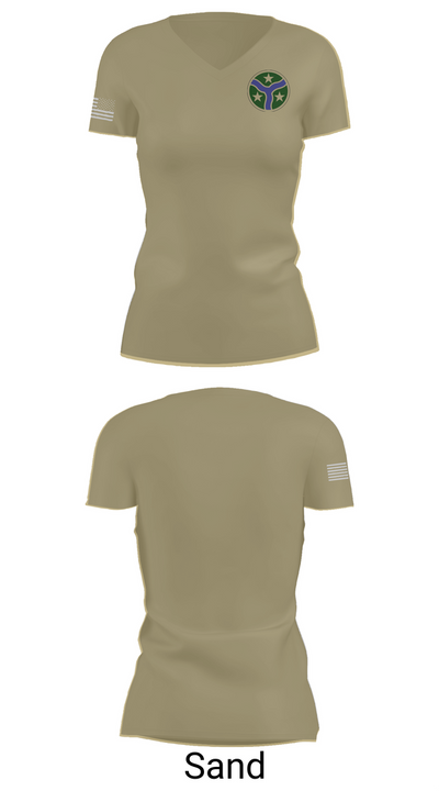 278th Armored Cavalry Regiment 63625582 Women's Short Sleeve V-neck Shirt - 84