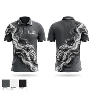 Short Sleeve Performance Polo, ALL THE SMOKE, Baseball, Teamtime, Team time, sublimation, custom sports apparel, team uniforms, spirit wear, spiritwear, sports uniforms, custom shirts, team store, custom team store, fundraiser sports, apparel fundraiser