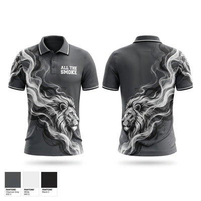ALL THE SMOKE Short Sleeve Performance Polo - 1