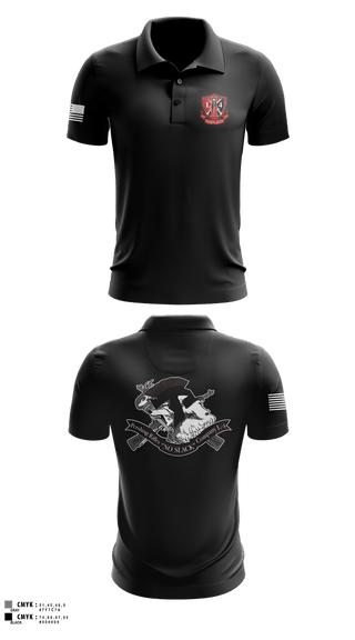 Short Sleeve Performance Polo, Pershing Rifles, Company L-4, Army, Teamtime, Team time, sublimation, custom sports apparel, team uniforms, spirit wear, spiritwear, sports uniforms, custom shirts, team store, custom team store, fundraiser sports, apparel fundraiser