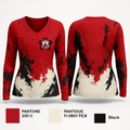 ROC Boxing 42913615 Women's Long Sleeve V-neck Shirt - 1