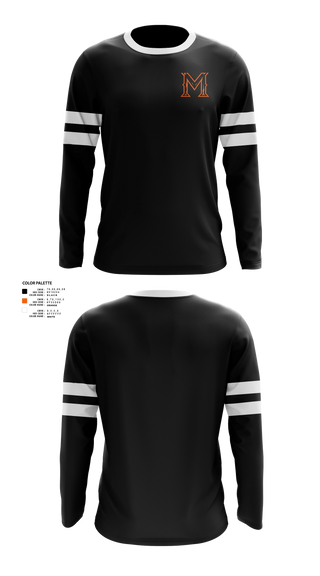 Long Sleeve Performance Shirt, MONTVILLE, Baseball, Teamtime, Team time, sublimation, custom sports apparel, team uniforms, spirit wear, spiritwear, sports uniforms, custom shirts, team store, custom team store, fundraiser sports, apparel fundraiser