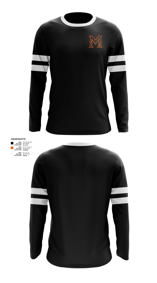 Long Sleeve Performance Shirt, MONTVILLE, Baseball, Teamtime, Team time, sublimation, custom sports apparel, team uniforms, spirit wear, spiritwear, sports uniforms, custom shirts, team store, custom team store, fundraiser sports, apparel fundraiser