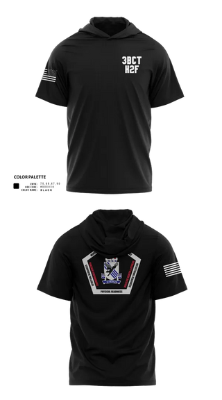 Short Sleeve Performance Shirt with hood, 3BCT H2F, Army, Teamtime, Team time, sublimation, custom sports apparel, team uniforms, spirit wear, spiritwear, sports uniforms, custom shirts, team store, custom team store, fundraiser sports, apparel fundraiser