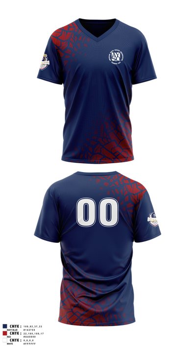 *REQUIRED 5 Cities AYSO All Stars 39160733 Mens Soccer Jersey - 6