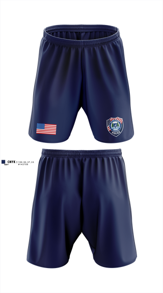 Athletic Shorts With Pockets, City of Gladwin Police, Police, Teamtime, Team time, sublimation, custom sports apparel, team uniforms, spirit wear, spiritwear, sports uniforms, custom shirts, team store, custom team store, fundraiser sports, apparel fundraiser