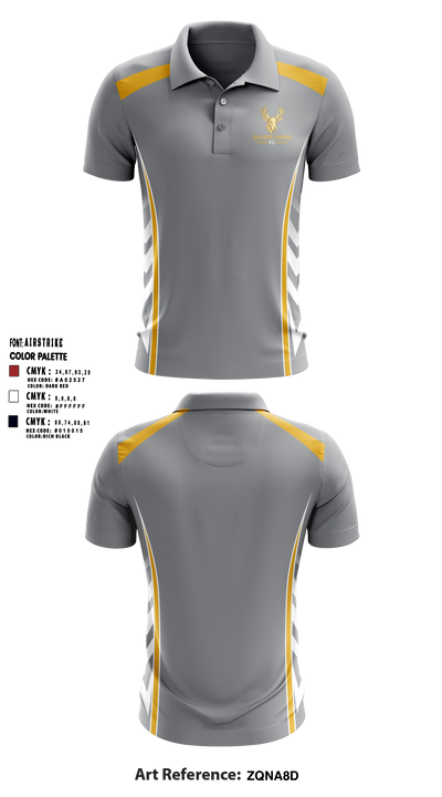 Golden Deers FC 49695783 Short Sleeve Performance Polo - 8