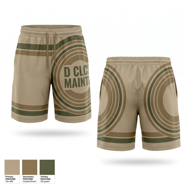 Athletic Shorts With Pockets, D CLC MAINT, Army, Teamtime, Team time, sublimation, custom sports apparel, team uniforms, spirit wear, spiritwear, sports uniforms, custom shirts, team store, custom team store, fundraiser sports, apparel fundraiser