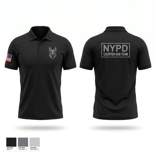 Short Sleeve Performance Polo, NYPD CUAS-Team, Police, Teamtime, Team time, sublimation, custom sports apparel, team uniforms, spirit wear, spiritwear, sports uniforms, custom shirts, team store, custom team store, fundraiser sports, apparel fundraiser